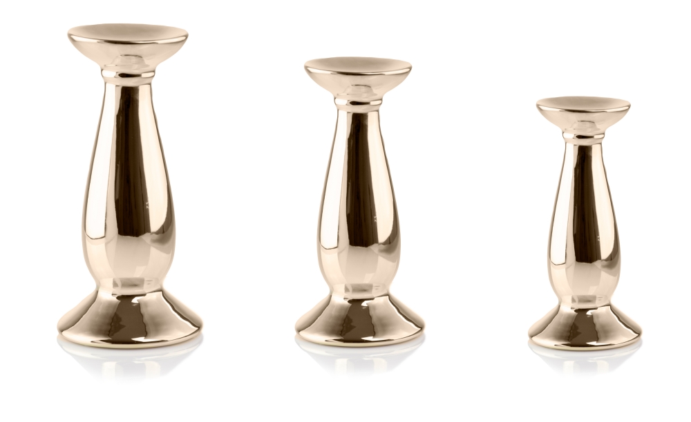 31.102.25 | świecznik - gold Ceramic - L...